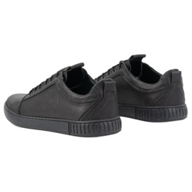 Polbut Chaussures décontractées en cuir pour hommes 2121/2 noir 9