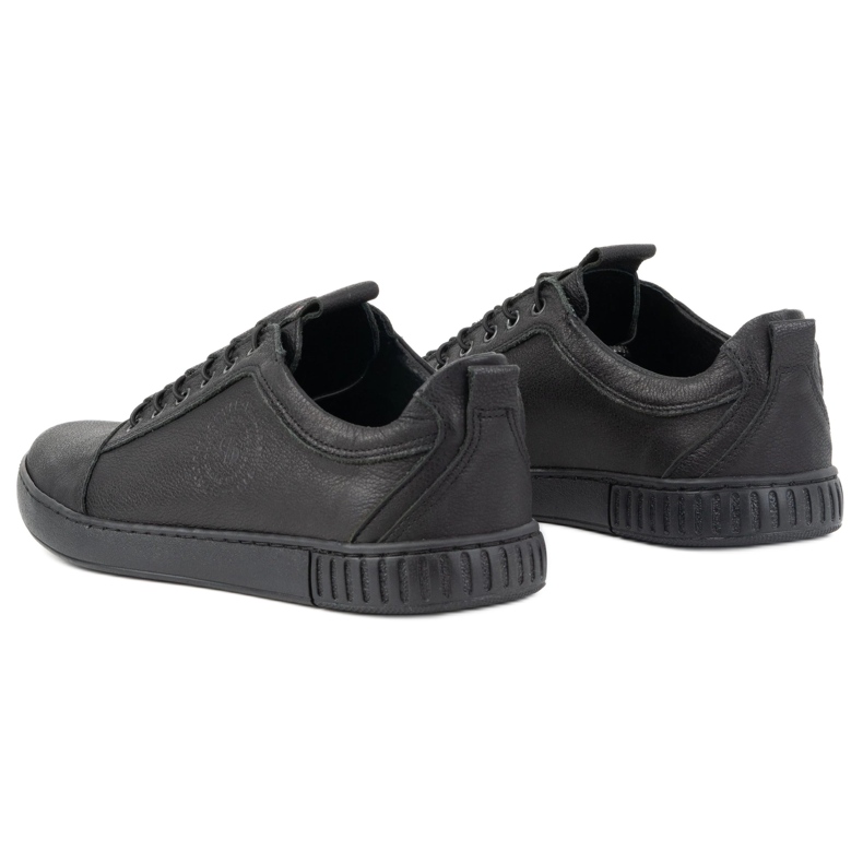 Polbut Chaussures décontractées en cuir pour hommes 2121/2 noir 9