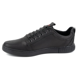 Polbut Chaussures décontractées en cuir pour hommes 2121/2 noir le noir 4
