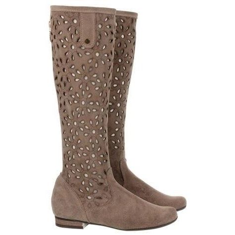 Olivier Boots ajourées femme beige foncé 2