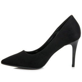 Escarpins en daim noir le noir 4