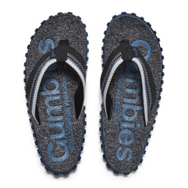 Gumbies de tongs masculins le noir 2