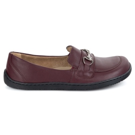 Olivier Barefoot Women's Leather Minimalist Summer Mandis 1288 Bourgogne rouge 1