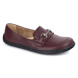 Olivier Barefoot Women's Leather Minimalist Summer Mandis 1288 Bourgogne rouge 2