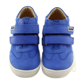 Chaussures pour garçons avec velcro Bartuś bleu 4