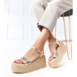 Sandales d'espadrilles multicolores sur la plate-forme Solora 2