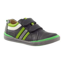 Chaussures avec élément réfléchissant Bartuś vert gris 1