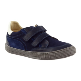 Chaussures garçon navets Bartuś bleu marine 1