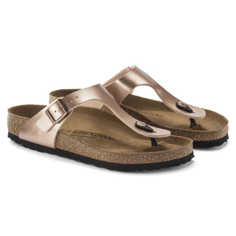 Flip Flip -flops Birkenstock Gizeh BS 1023925 Golden Pink Metalic doré 4