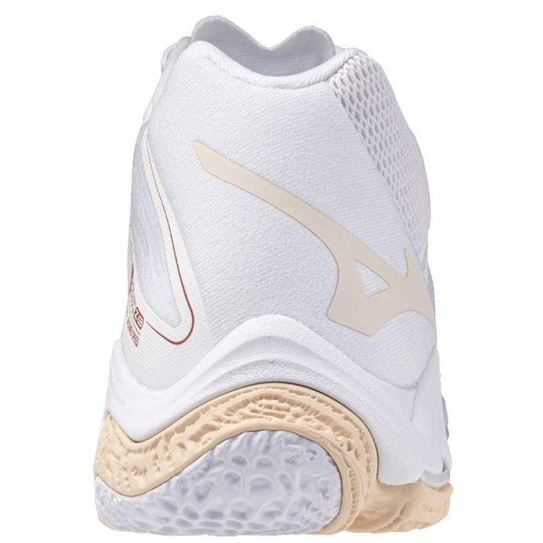 Chaussures de volley-ball Mizuno Wave Lightning Z8 Mid V1GC240525 blanche 3