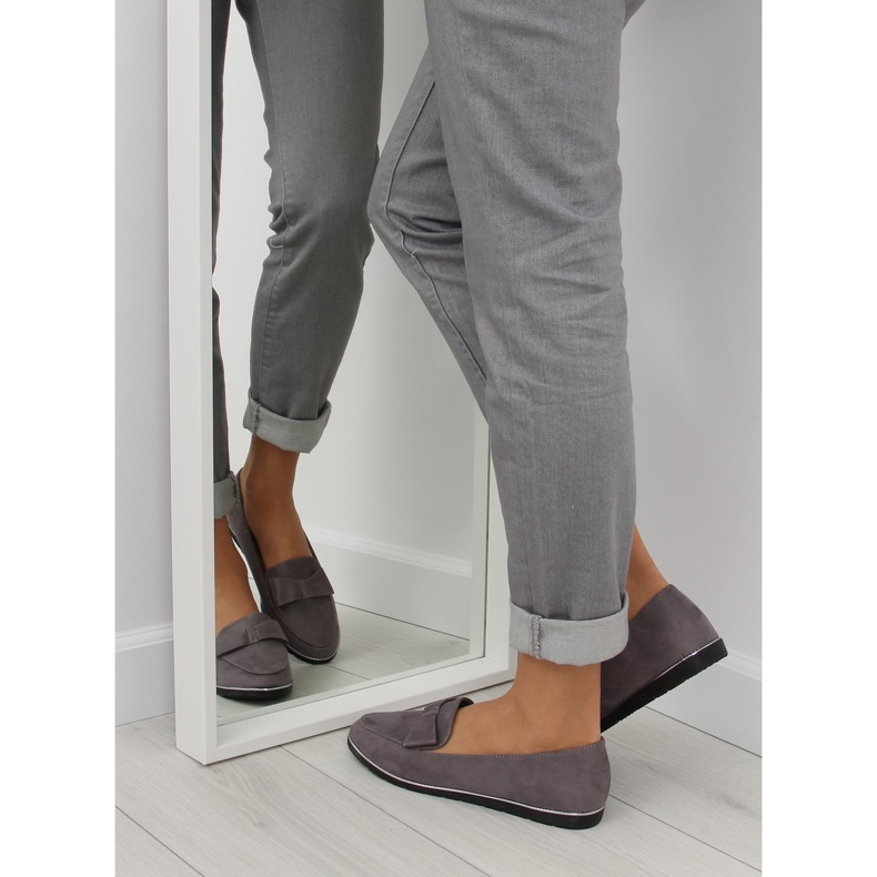 Gris Mocassins pour femme 127-2 gris 1