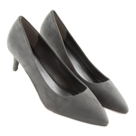 Escarpins gris talons bas gris 123-2 Gris 2