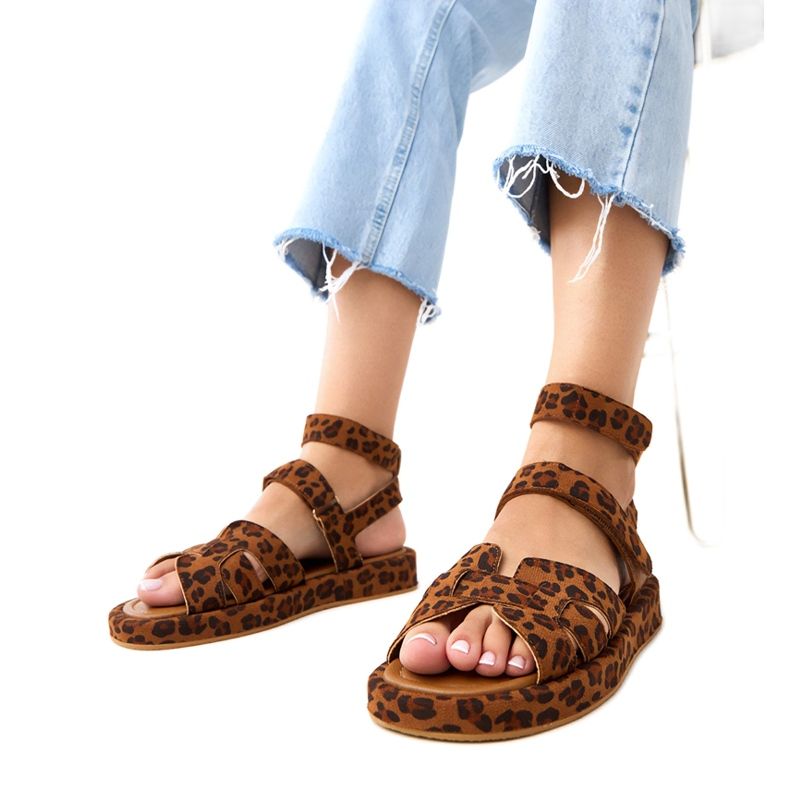 Sandales Maimuna Panther Fixée à la cheville multicolore 1