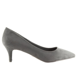 Escarpins gris talons bas gris 123-2 Gris 1