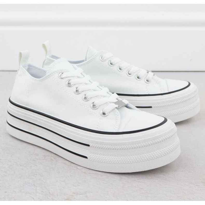 News Sneakers d'information sur la plate-forme en 9156 EVE511 blanc 2