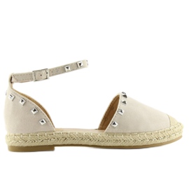 Espadrilles à clous beige 99-26 beige 1
