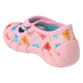 Befado chaussons enfants avec velcro 109P268 rose 2 Befado chaussons enfants avec velcro 109P268 rose 2