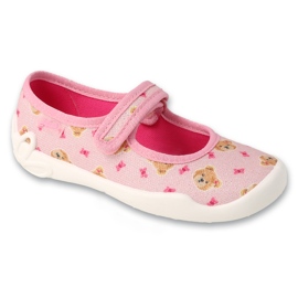 Chaussons enfant Befado, semelles respirantes, 114X551, rose 1