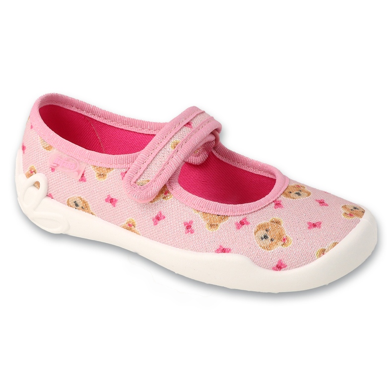 Chaussons enfant Befado, semelles respirantes, 114X551, rose 1 Chaussons enfant Befado, semelles respirantes, 114X551, rose 1