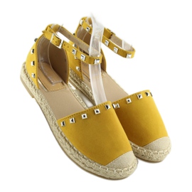 Espadrilles jaunes 99-26 jaunes à clous 2