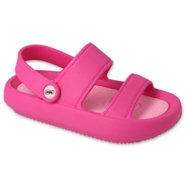 Sandales en mousse pour enfants Befado 069X006 rose 1