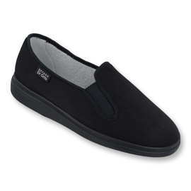 Befado chaussures de pantoufles masculines pu 991m002 le noir 2