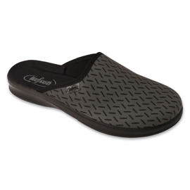 Befado pantoufles en polyuréthane pour hommes avec imprimé 548M044 gris 1 Befado pantoufles en polyuréthane pour hommes avec imprimé 548M044 gris 1