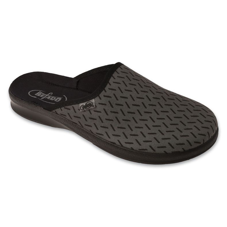 Befado pantoufles en polyuréthane pour hommes avec imprimé 548M044 gris 1