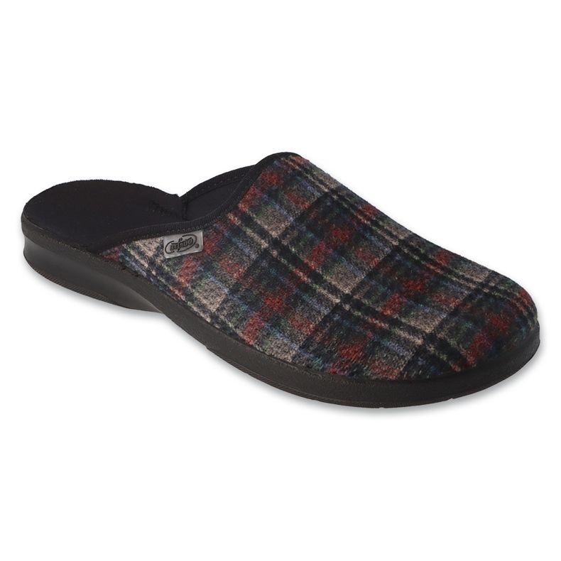 Befado chaussons homme pu 548M037 à carreaux colorés multicolore 1