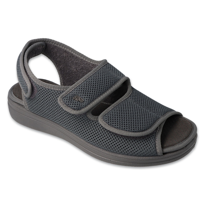 Dr.Torto Befado Sandales masculines PU 077M003 gris-vert 1 Dr.Torto Befado Sandales masculines PU 077M003 gris-vert 1