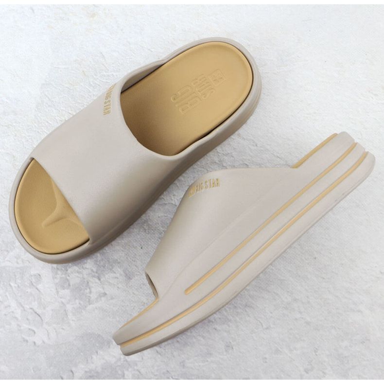 Les tongs pour femmes sur la plate-forme beige Pool beige big star SS274424 2 Les tongs pour femmes sur la plate-forme beige Pool beige big star SS274424 2