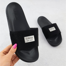 Big Star Les tongs de natation de la plage pour femmes sont noires SS274716 1