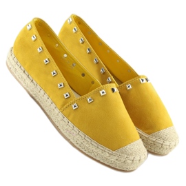 Espadrilles jaunes jaunes pour femme 99-17 Jaune 4