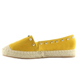 Espadrilles jaunes jaunes pour femme 99-17 Jaune 3