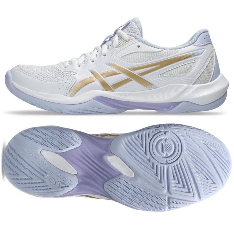 Asics Gel-Rocket 12 chaussures de volleyball en 1072A119 102 blanc 1