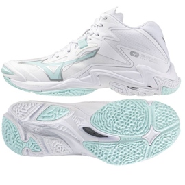 Mizuno Wave Lighting Z8 Mid Shoes in V1GC240545 blanc 1