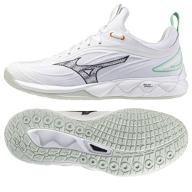 Chaussures Mizuno Wave Luminous 3 M V1GA242016 blanche 1 Chaussures Mizuno Wave Luminous 3 M V1GA242016 blanche 1