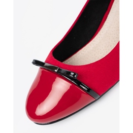 Goodin Pompes rouges avec un arc et un nez verni 1