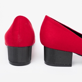 Goodin Pompes rouges avec un arc et un nez verni 2