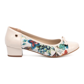 Goodin Pompes pour femmes avec un motif exotique multicolore 2