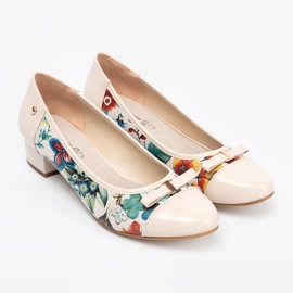 Goodin Pompes pour femmes avec un motif exotique multicolore 3