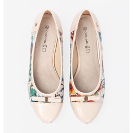 Goodin Pompes pour femmes avec un motif exotique multicolore 4