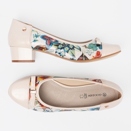 Goodin Pompes pour femmes avec un motif exotique multicolore 5