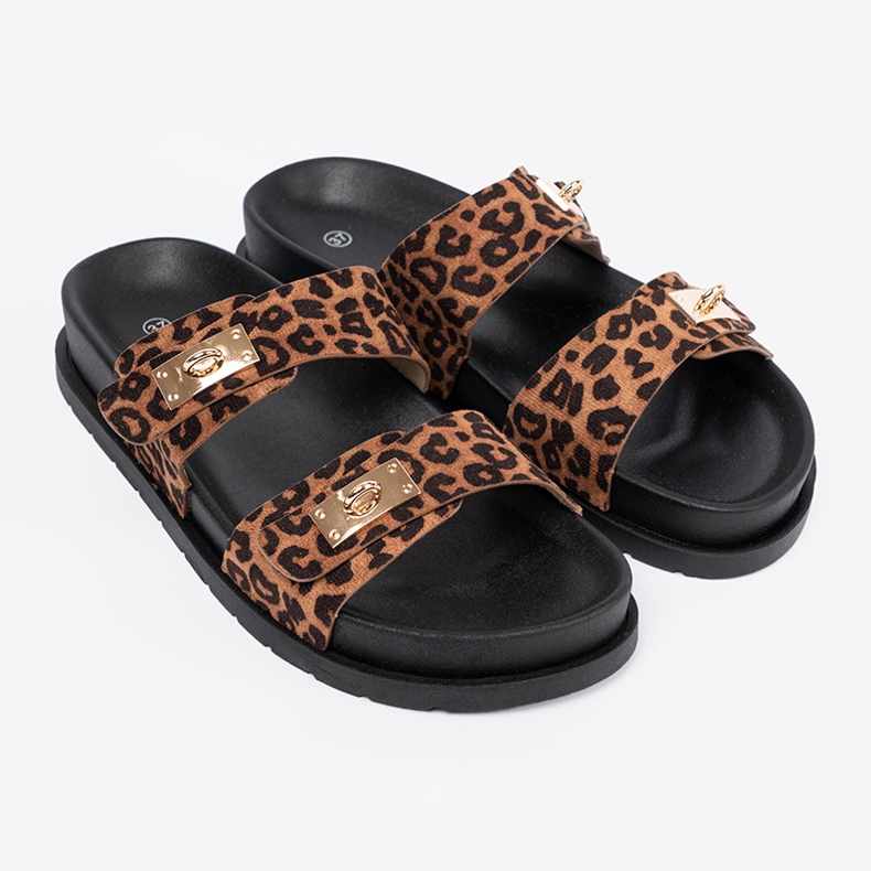 Shelvt Slippers de léopard féminines 2