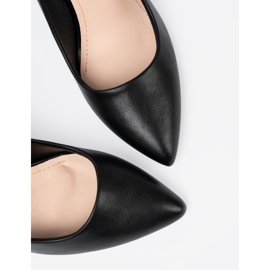 Sergio Leone Pompes noires classiques sur un talon haut 1