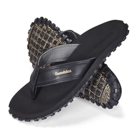 Gumbies Vegovert Flip-Flops GU-FFVEG001 tongs le noir 7