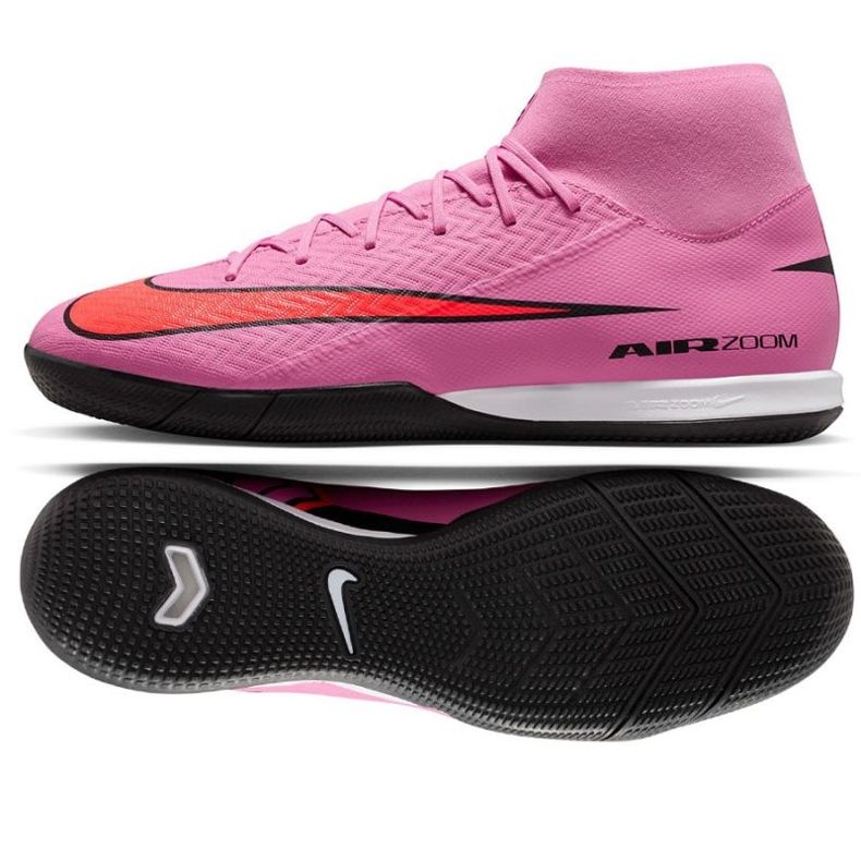 Nike Zoom Mercurial Superfly 10 Academy IC FQ8332-600 Chaussures rose 1