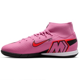 Nike Zoom Mercurial Superfly 10 Academy IC FQ8332-600 Chaussures rose 2