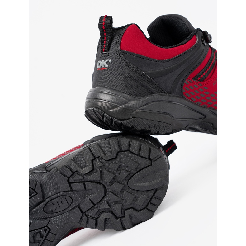 Chaussures de trekking pour femmes sur semelle épaisse DK rouge 1 Chaussures de trekking pour femmes sur semelle épaisse DK rouge 1