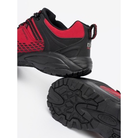 Chaussures de trekking homme sur semelle épaisse rouge DK noir 1